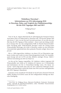 Weltoffenes Warschau? – Informationen zur EFA-Jahrestagung 2018 in Warschau, Polen, und Vergleich des Publikationserfolgs für die DGF-Tagungen 2003 und 2015