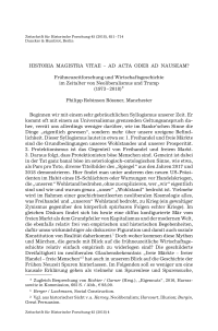 Historia magistra vitae – ad acta oder ad nauseam?