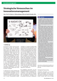 Strategische Vorausschau im Innovationsmanagement