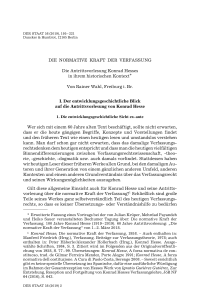 Die normative Kraft der Verfassung