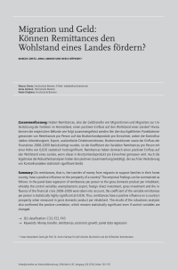 Migration und Geld: Können Remittances den Wohlstand eines Landes fördern?
