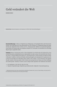 Geld verändert die Welt