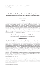 The Time Series Properties of the Real Exchange Rates Between the Member States of the European Monetary Union