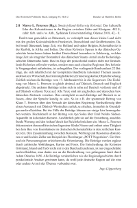 Marco L. Petersen (Hg.): Sønderjylland-Schleswig Kolonial. Das kulturelle Erbe des Kolonialismus in der Region zwischen Eider und Königsau