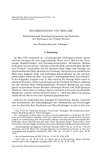 Recommendation und Reklame