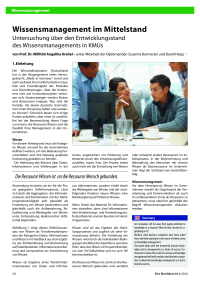 Wissensmanagement im Mittelstand