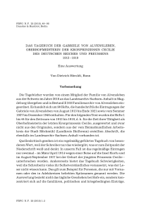 Das Tagebuch der Gabriele von Alvensleben, Oberhofmeisterin der Kronprinzessin Cecilie des Deutschen Reiches und Preussens 1913 – 1919