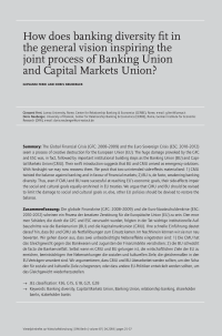 How does banking diversity fit in the general vision inspiring the joint process of Banking Union and Capital Markets Union?