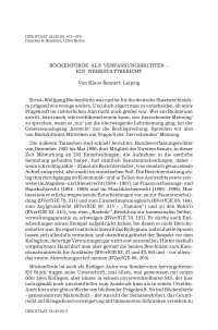 Böckenförde als Verfassungsrichter – ein Werkstattbericht
