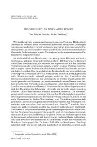 Erinnerungen an einen Auer Bürger