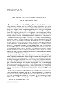 Der Lehrer Ernst-Wolfgang Böckenförde