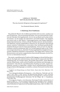 Liberale Theorie, republikanische Praxis?