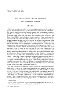 Das radikal Böse und die Ideologie