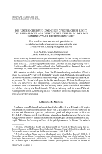 Die Unterscheidung zwischen öffentlichem Recht und Privatrecht als genetischer Fehler in der DNA kontinentaler Rechtsordnungen