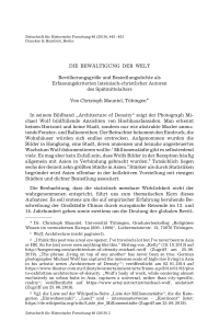 Die Bewältigung der Welt