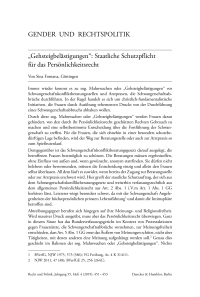 „Gehsteigbelästigungen“: Staatliche Schutzpflicht für das Persönlichkeitsrecht