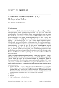 Konstantinos von Hößlin (1844 – 1920): Ein bayerischer Hellene