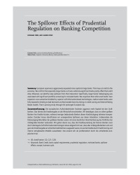 The Spillover Effects of Prudential Regulation on Banking Competition
