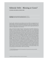 Editorial: Debt – Blessing or Curse?
