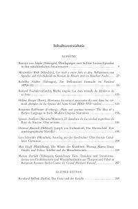 Inhaltsverzeichnis