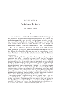 Der Freie und der Knecht