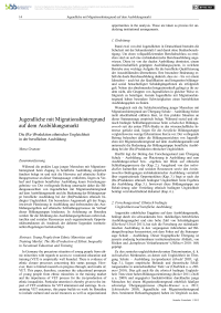 Jugendliche mit Migrationshintergrund auf dem Ausbildungsmarkt: Die (Re-)Produktion ethnischer Ungleichheit in der beruflichen Ausbildung