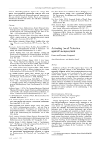 Activating Social Protection against Unemployment