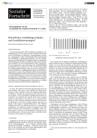 Betriebliches Ausbildungsverhalten und Geschäftserwartungen