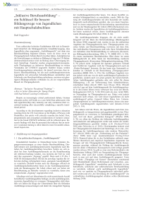 "Inklusive Berufsausbildung„ – ein Schlüssel für bessere Bildungswege von Jugendlichen mit Hauptschulabschluss