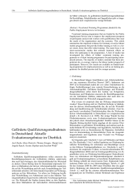 Geförderte Qualifizierungsmaßnahmen in Deutschland: Aktuelle Evaluationsergebnisse im Überblick