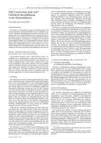 Darf's noch etwas mehr sein? Geförderte Beschäftigung in der Wirtschaftskrise