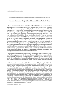 Das europäisierte deutsche Rechtsschutzkonzept