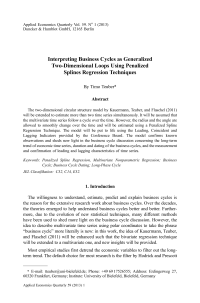Interpreting Business Cycles as Generalized Two-Dimensional Loops Using Penalized Splines Regression Techniques