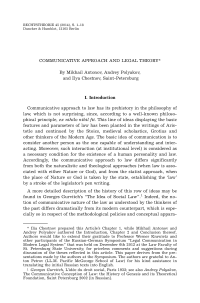 Communicative Approach and Legal Theory