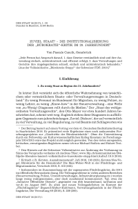 Zuviel Staat? – Die Institutionalisierung der “Bürokratie“-Kritik im 20. Jahrhundert