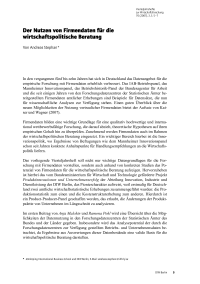 Der Nutzen von Firmendaten für die wirtschaftspolitische Beratung