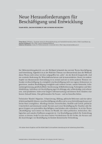 Neue Herausforderungen für Beschäftigung und Entwicklung