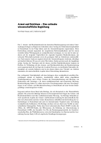 Armut und Reichtum – Eine zeitnahe wissenschaftliche Begleitung