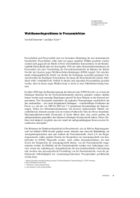 Wettbewerbsprobleme in Pressemärkten