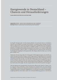 Energiewende in Deutschland – Chancen und Herausforderungen