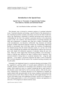 Introduction to the Special Issue