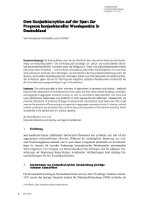 Dem Konjunkturzyklus auf der Spur: Zur Prognose konjunktureller Wendepunkte in Deutschland