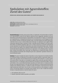 Spekulation mit Agrarrohstoffen: Zuviel des Guten