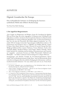 Digitale Grundrechte für Europa