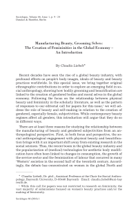 Manufacturing Beauty, Grooming Selves: The Creation of Femininities in the Global Economy – An Introduction
