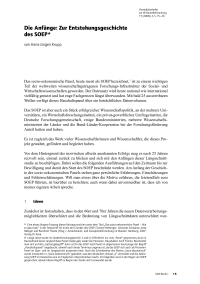 Die Anfänge: Zur Entstehungsgeschichte des SOEP