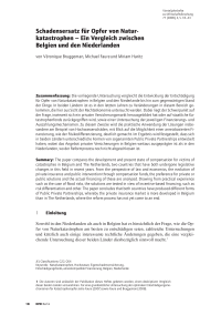 Schadensersatz für Opfer von Naturkatastrophen – Ein Vergleich zwischen Belgien und den Niederlanden