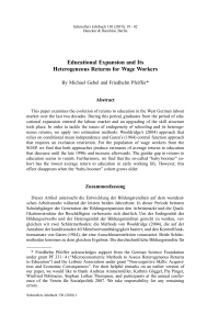 Educational Expansion and Its Heterogeneous Returns for Wage Workers