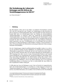 Die Veränderung der Lohnersatzleistungen und die Reform der Vermittlungsprozesse im SGB III