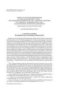 Verwaltungsverfahrensrecht in der Europäischen Union – Der Kodifikationsentwurf des “Research Network on European Administrative Law“ in rechtsvergleichender Perspektive. Anmerkungen aus österreichischer Sicht